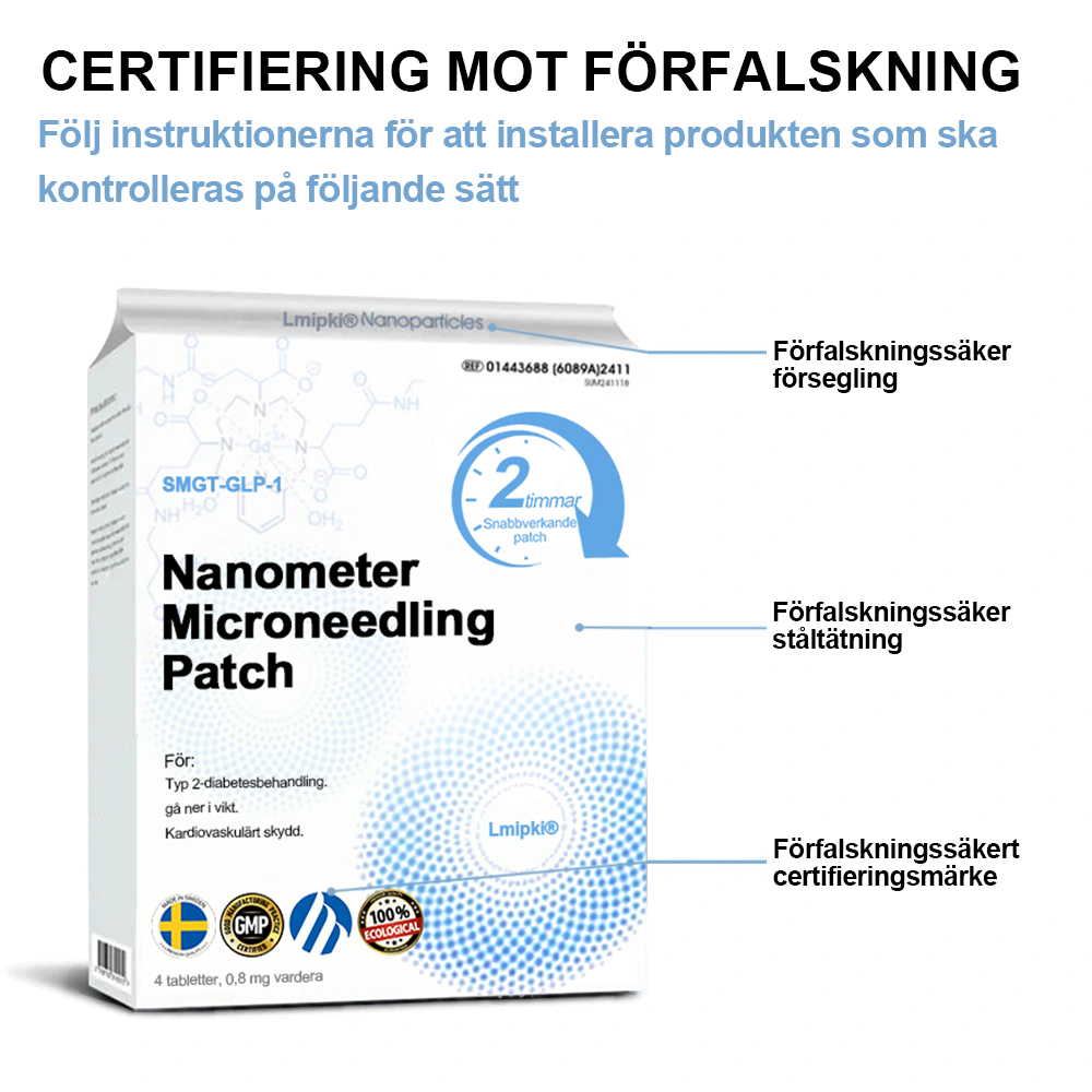 SE officiell butik: Lmipki®NIDDK-Tirzepatide Nanometer Microneedling Patch(Balansera blodsockret, smärtfritt, utan biverkningar.lämplig för fetma och diabetes.)🔄