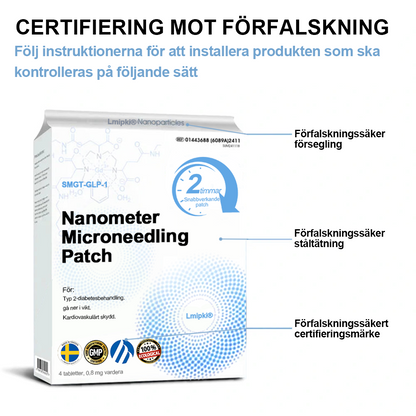 SE officiell butik: Lmipki®NIDDK-Tirzepatide Nanometer Microneedling Patch(Balansera blodsockret, smärtfritt, utan biverkningar.lämplig för fetma och diabetes.）🔄